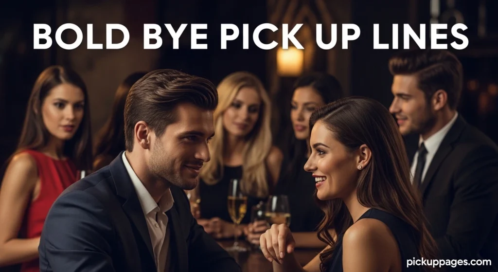 Bold Bye Pick Up Lines