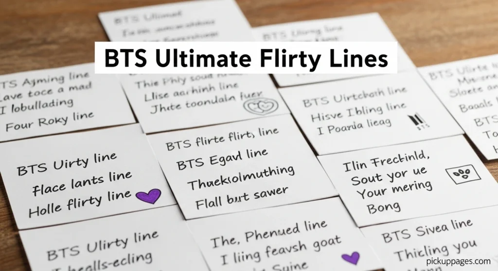 BTS Ultimate Flirty Lines