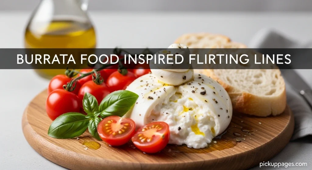 Burrata Food Inspired Flirting Lines
