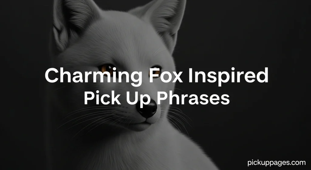 Charming Fox Inspired Pick Up Phrases