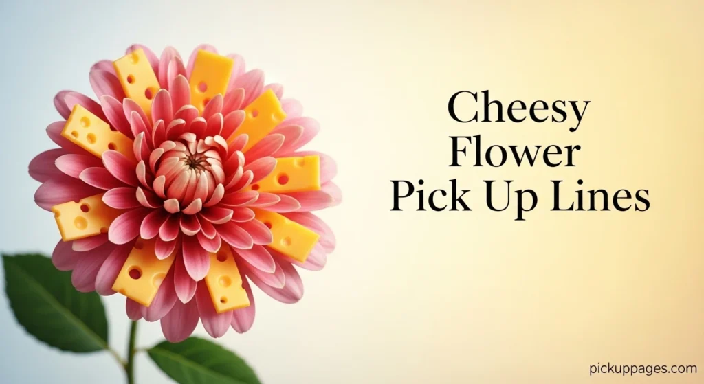 Cheesy Flower Pick Up Lines