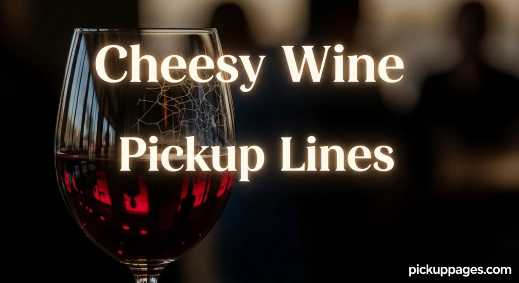 Cheesy Wine Pickup Lines