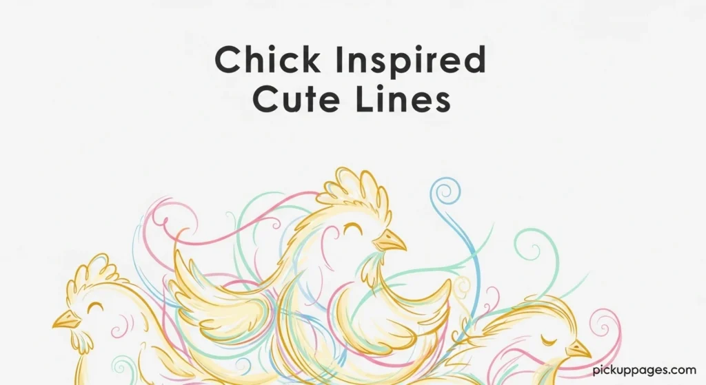 Chick Inspired Cute Lines