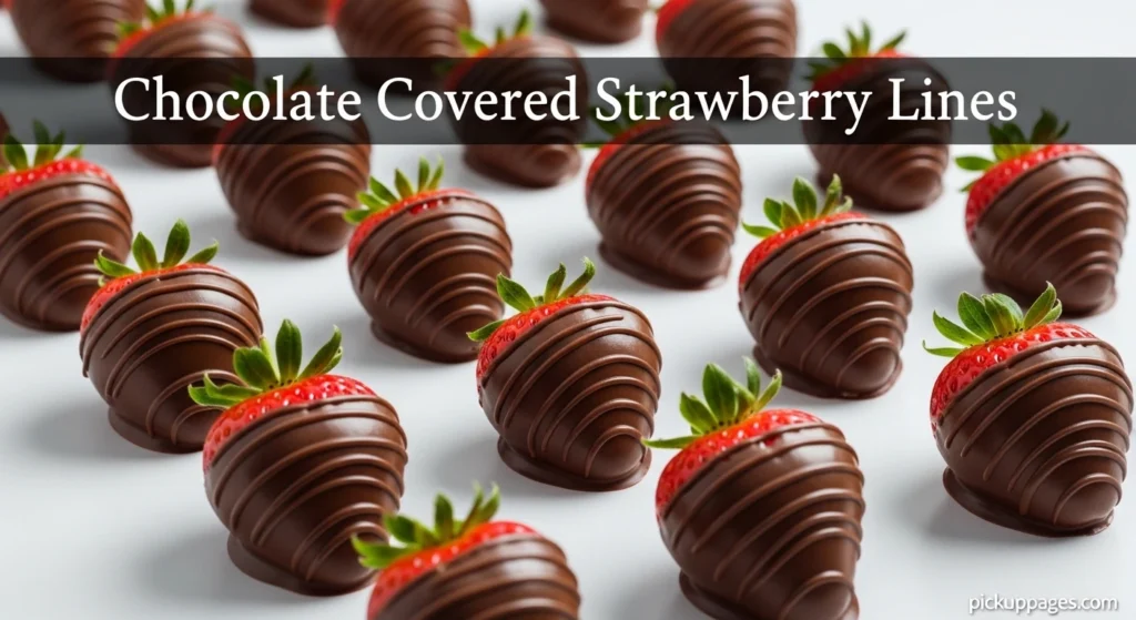 Chocolate Covered Strawberry Lines
