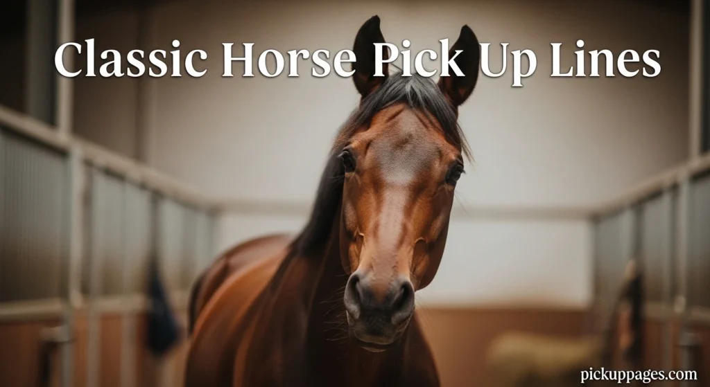 Classic Horse Pick Up Lines