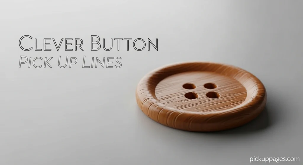 Clever Button Pick Up Lines