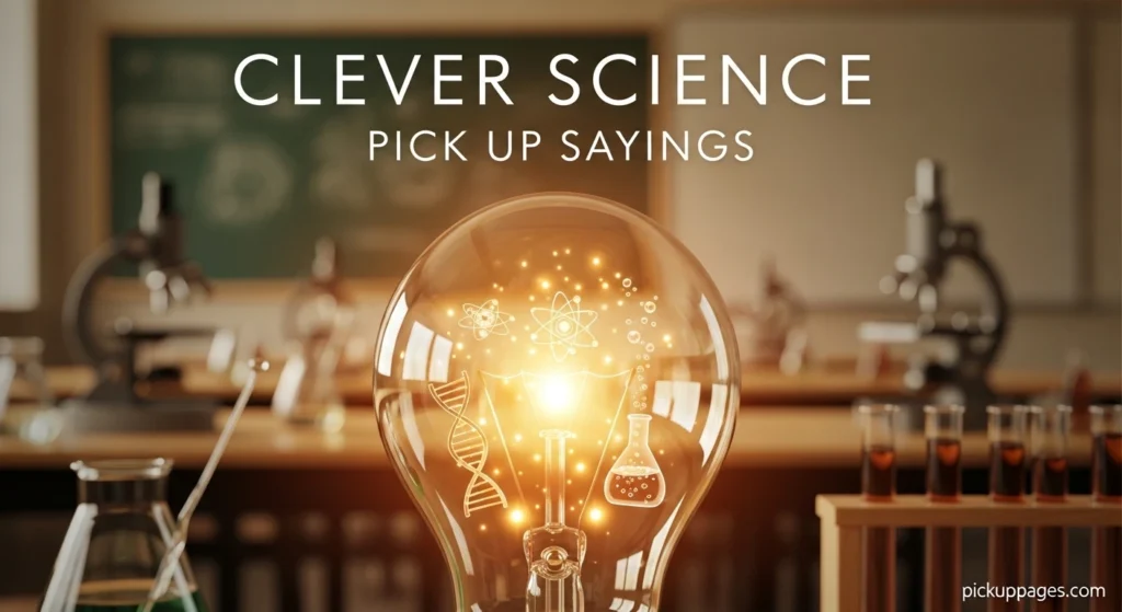 Clever Science Pick Up Sayings