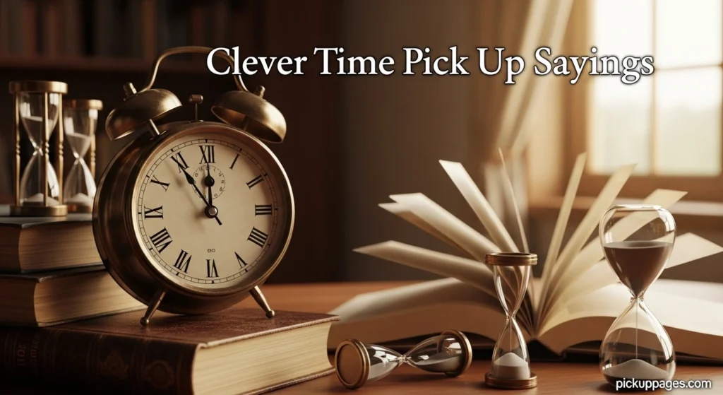 Clever Time Pick Up Sayings