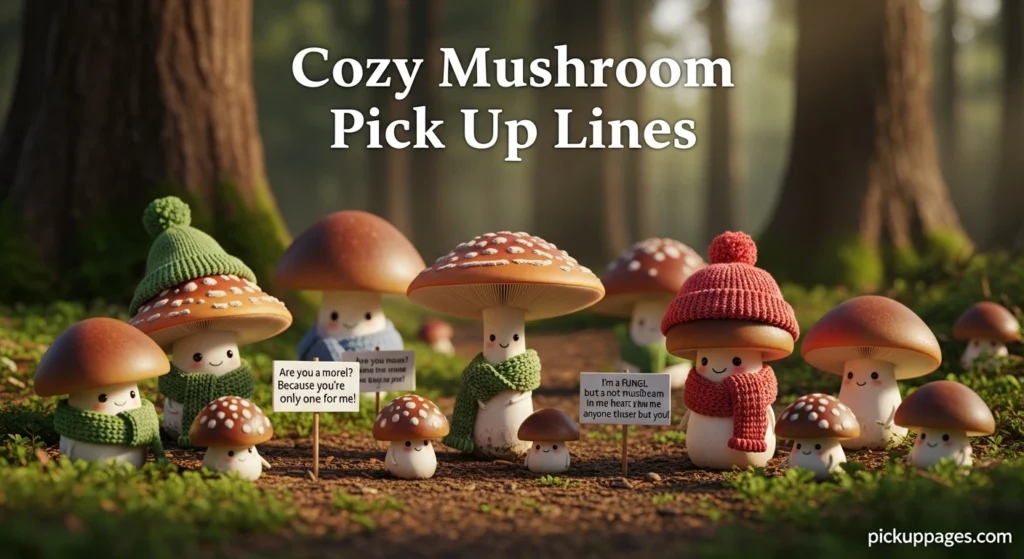 Cozy Mushroom Pick Up Lines