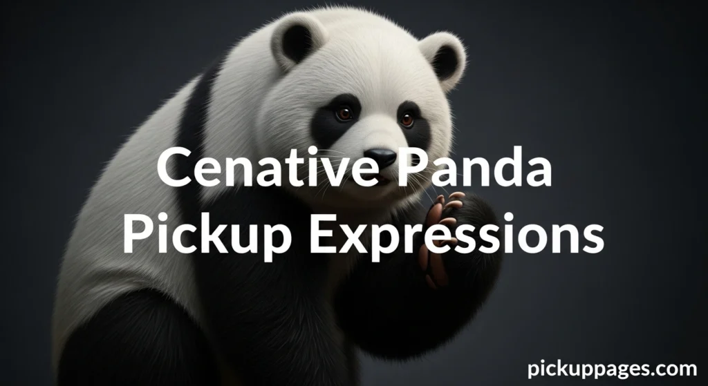 Creative Panda Pickup Expressions