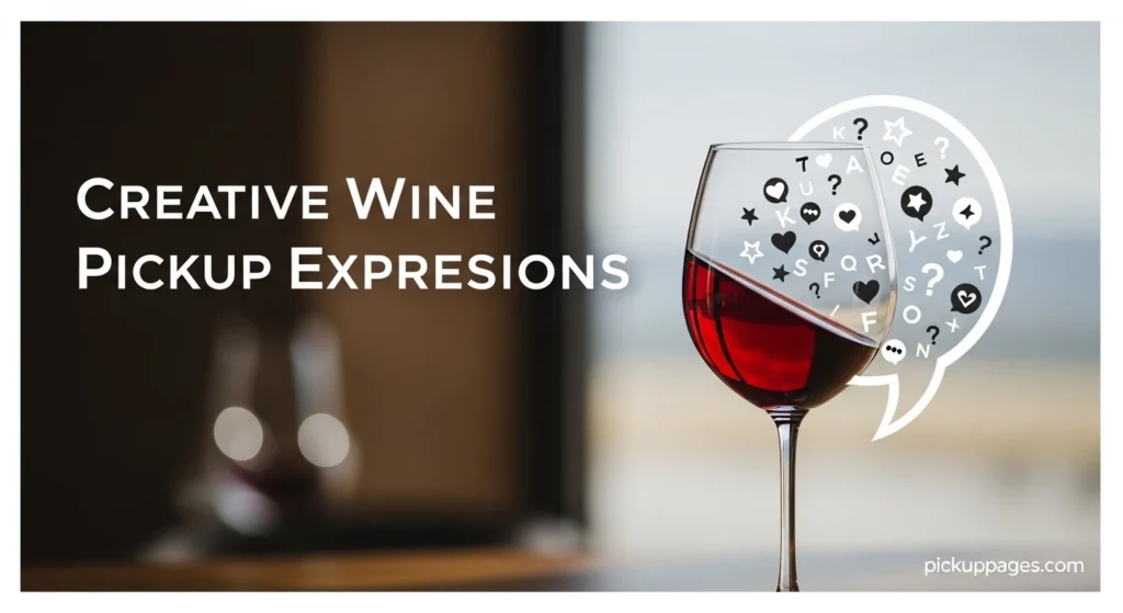 Creative Wine Pickup Expressions