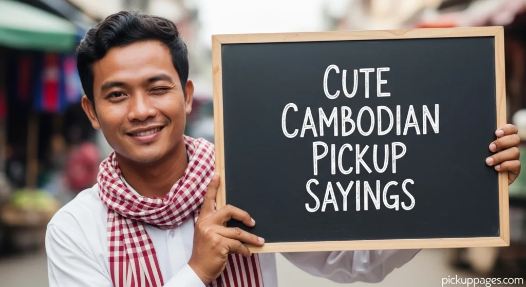 Cute Cambodian Pickup Sayings