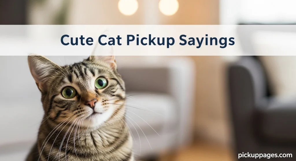Cute Cat Pickup Sayings