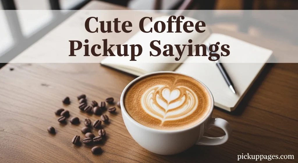 Cute Coffee Pickup Sayings