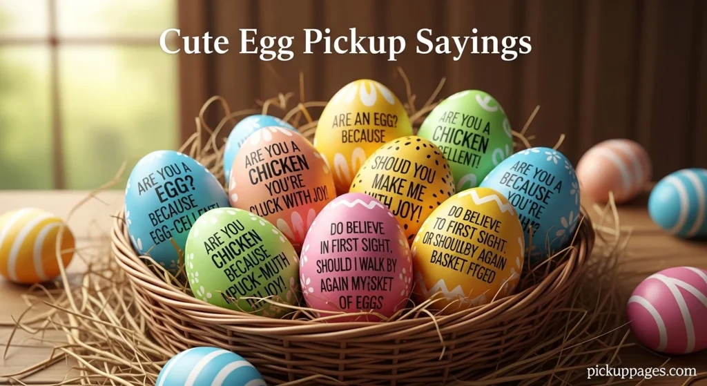 Cute Egg Pickup Sayings