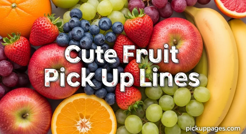 Cute Fruit Pick Up Lines