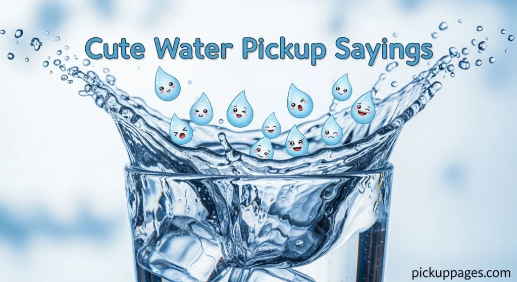 Cute Water Pickup Sayings
