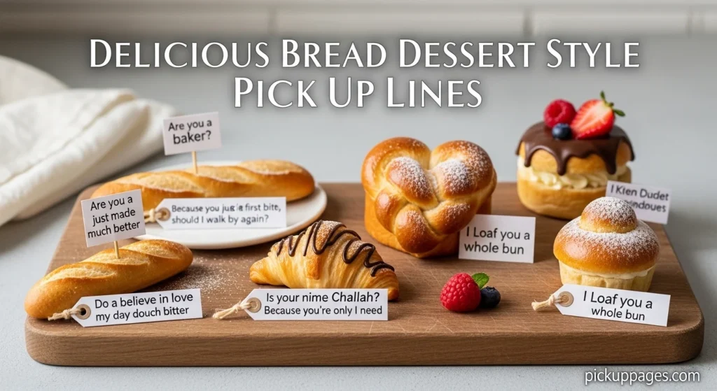 Delicious Bread Dessert Style Pick Up Lines