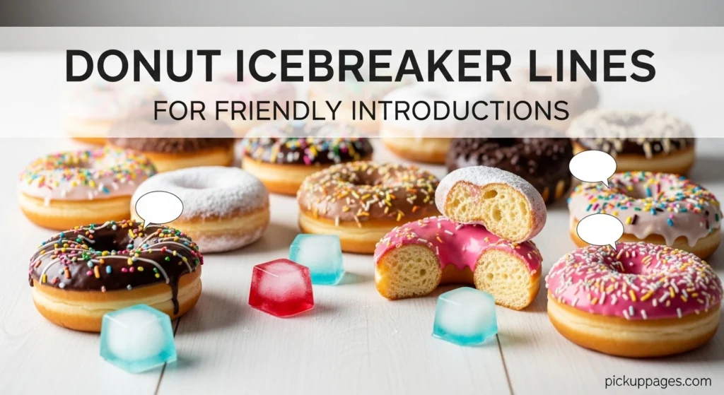 Donut Icebreaker Lines For Friendly Introductions