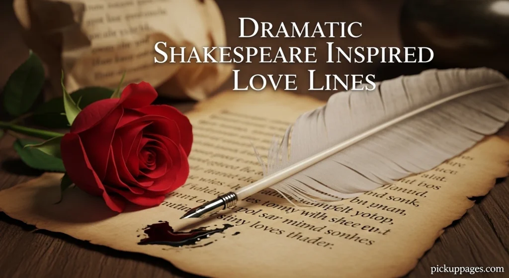 Dramatic Shakespeare Inspired Love Lines