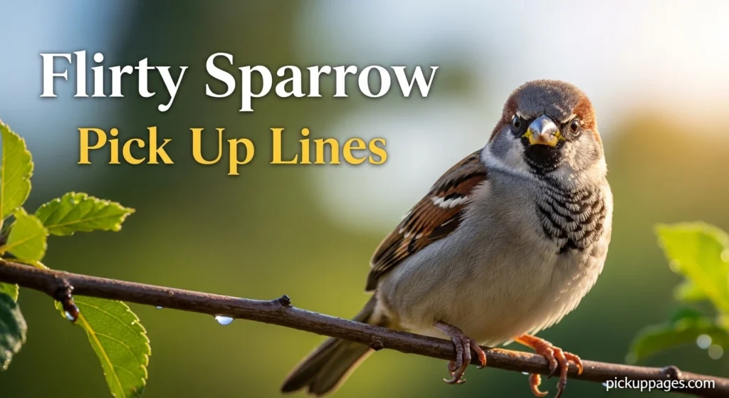 Flirty Sparrow Pick Up Lines