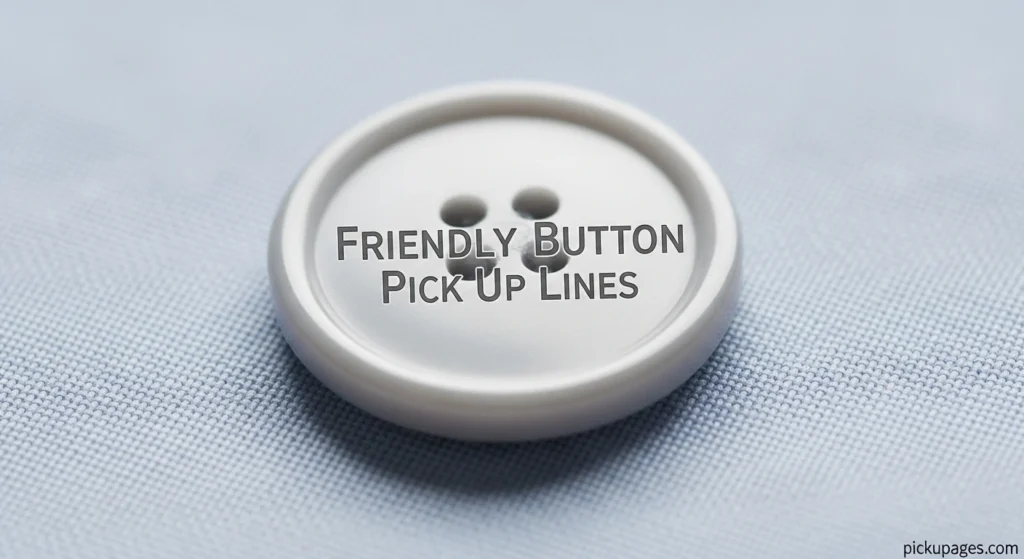 Friendly Button Pick Up Lines