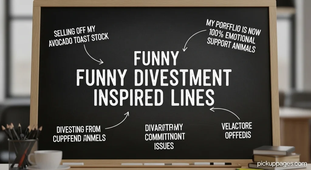 Funny Divestment Inspired Lines