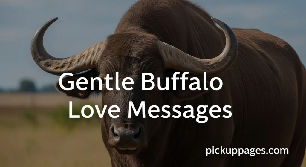 Gentle Buffalo Love Messages