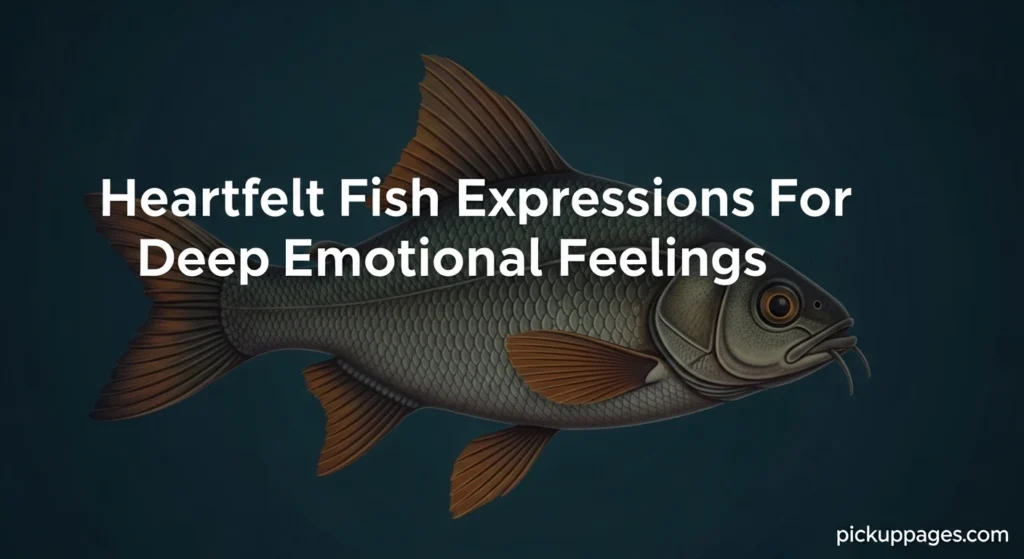 Heartfelt Fish Expressions For Deep Emotional Feelings