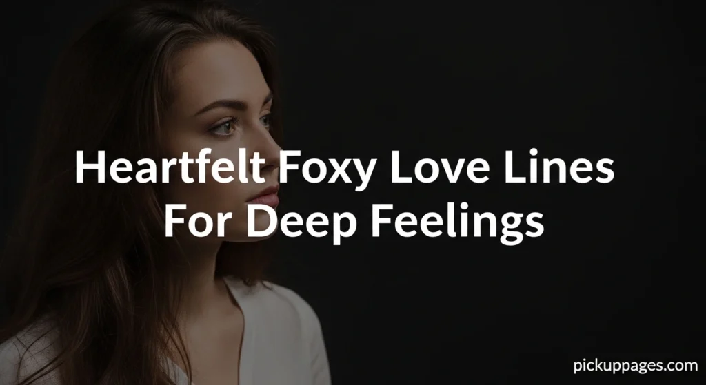 Heartfelt Foxy Love Lines For Deep Feelings