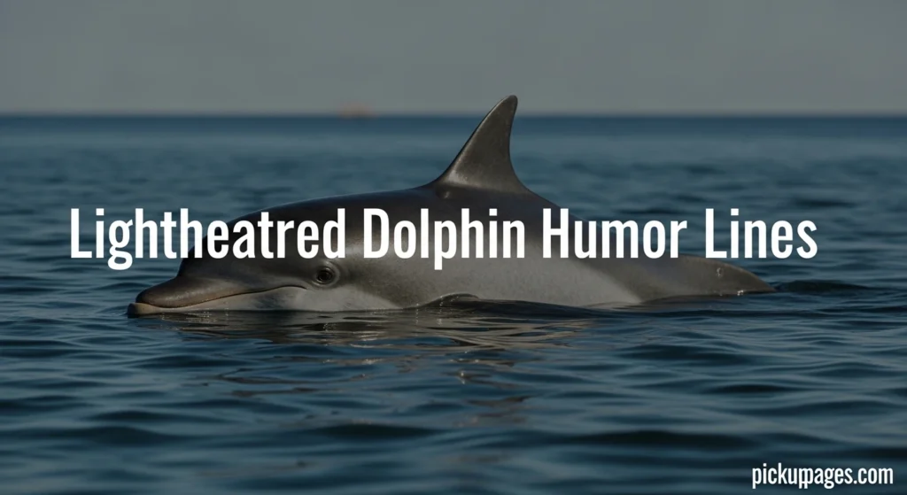 Lighthearted Dolphin Humor Lines