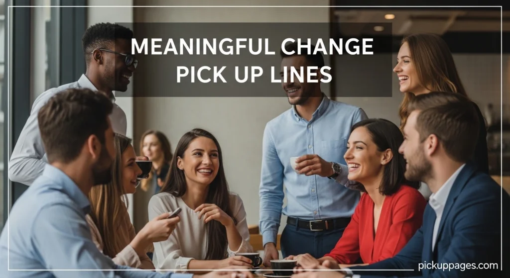 Meaningful Change Pick Up Lines