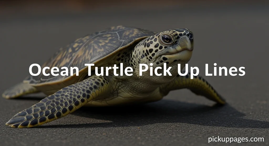 Ocean Turtle Pick Up Lines