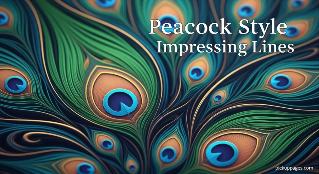 Peacock Style Impressing Lines