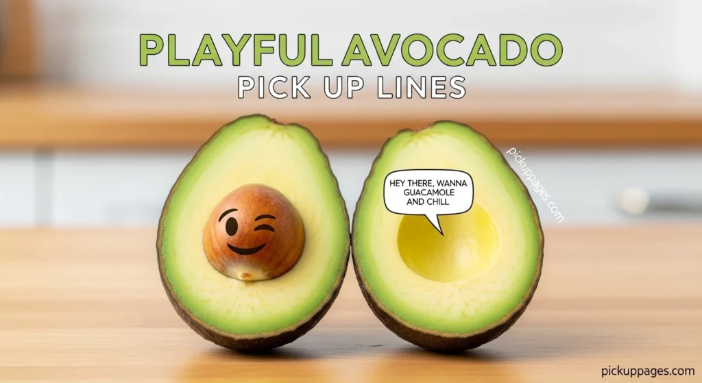 Playful Avocado Pick Up Lines