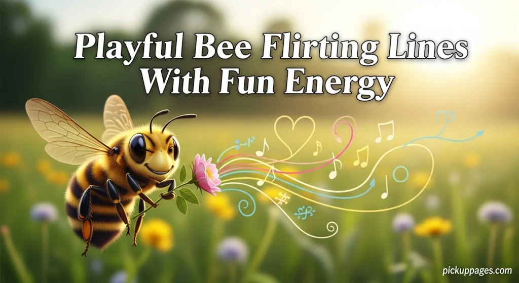 Playful Bee Flirting Lines With Fun Energy