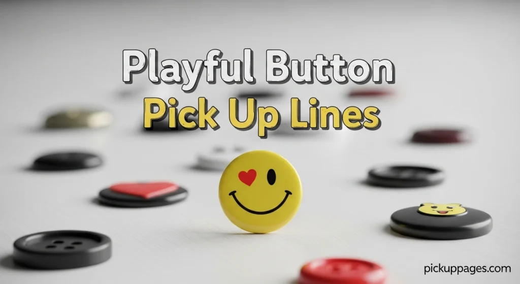 Playful Button Pick Up Lines
