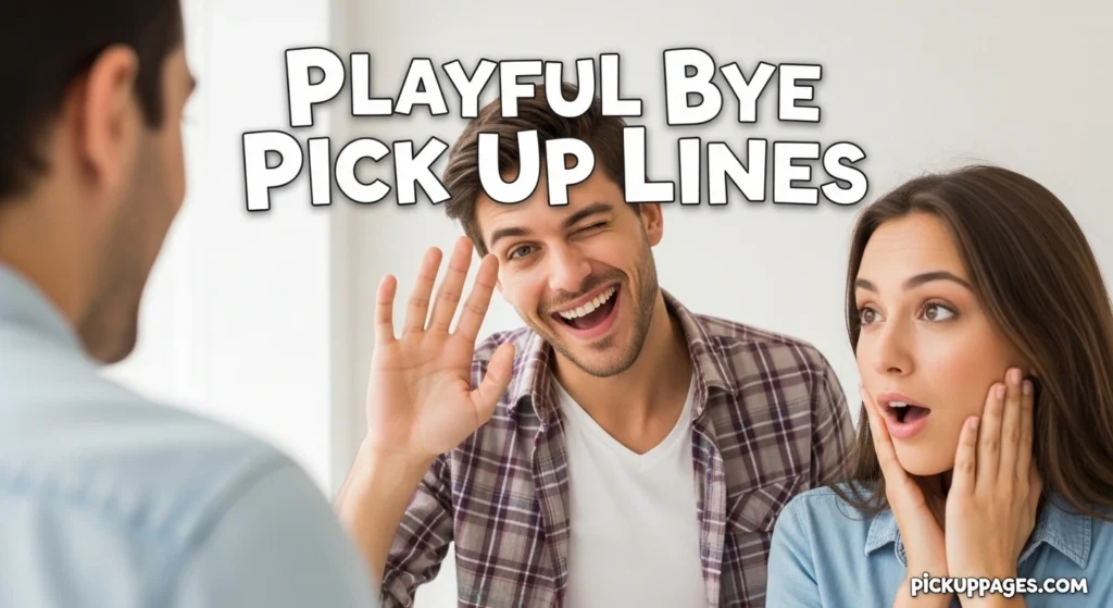 Playful Bye Pick Up Lines