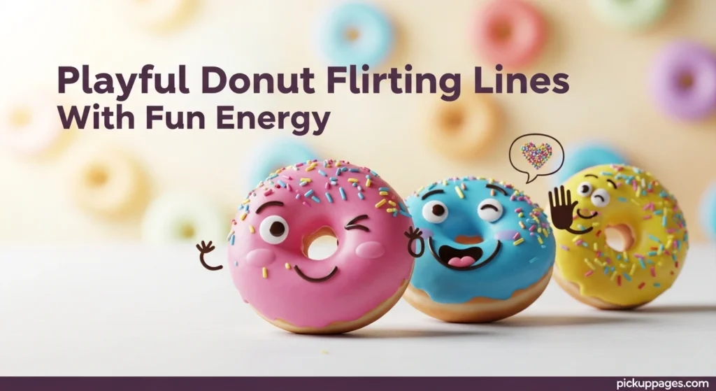 Playful Donut Flirting Lines With Fun Energy