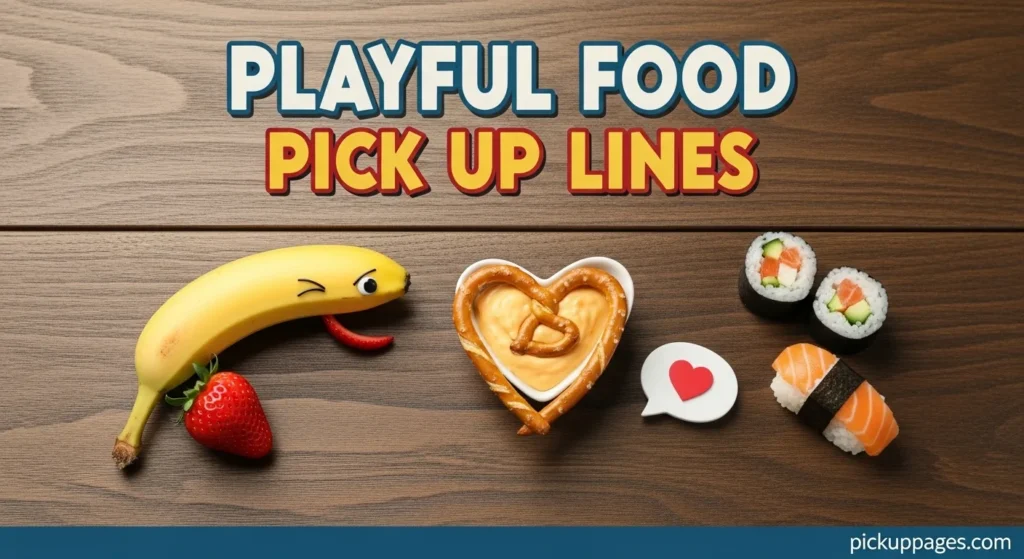 Playful Food Pick Up Lines