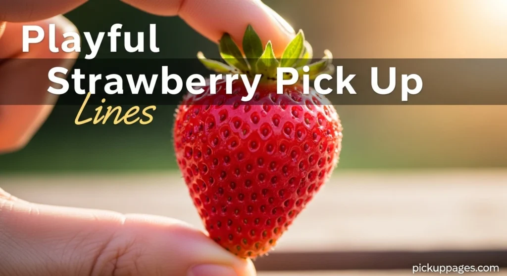 Playful Strawberry Pick Up Lines