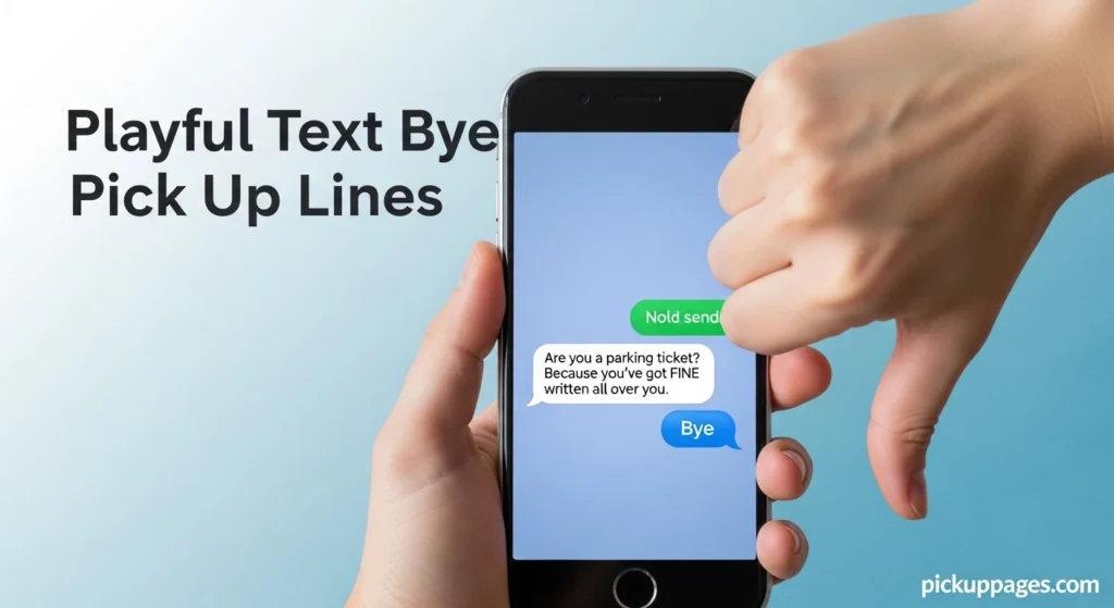 Playful Text Bye Pick Up Lines