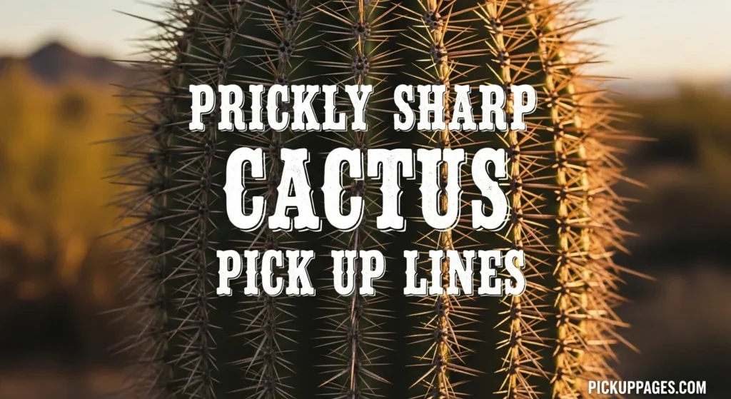 Prickly Sharp Cactus Pick Up Lines