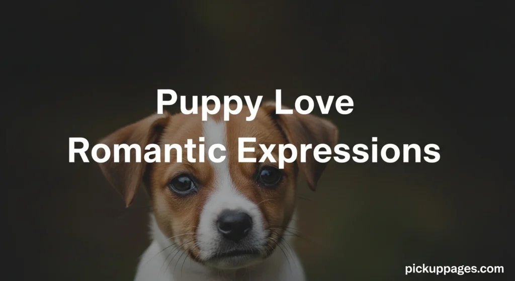 Puppy Love Romantic Expressions