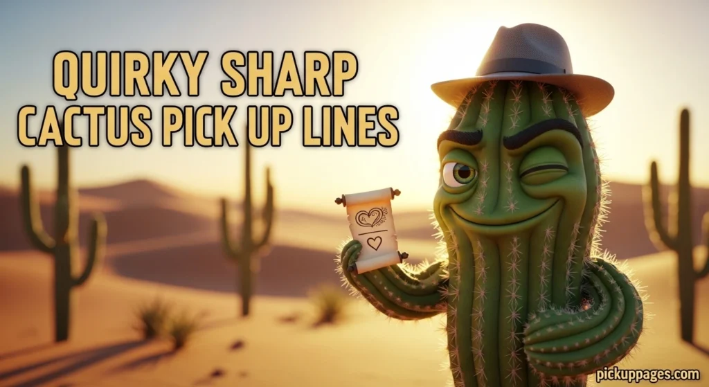 Quirky Sharp Cactus Pick Up Lines