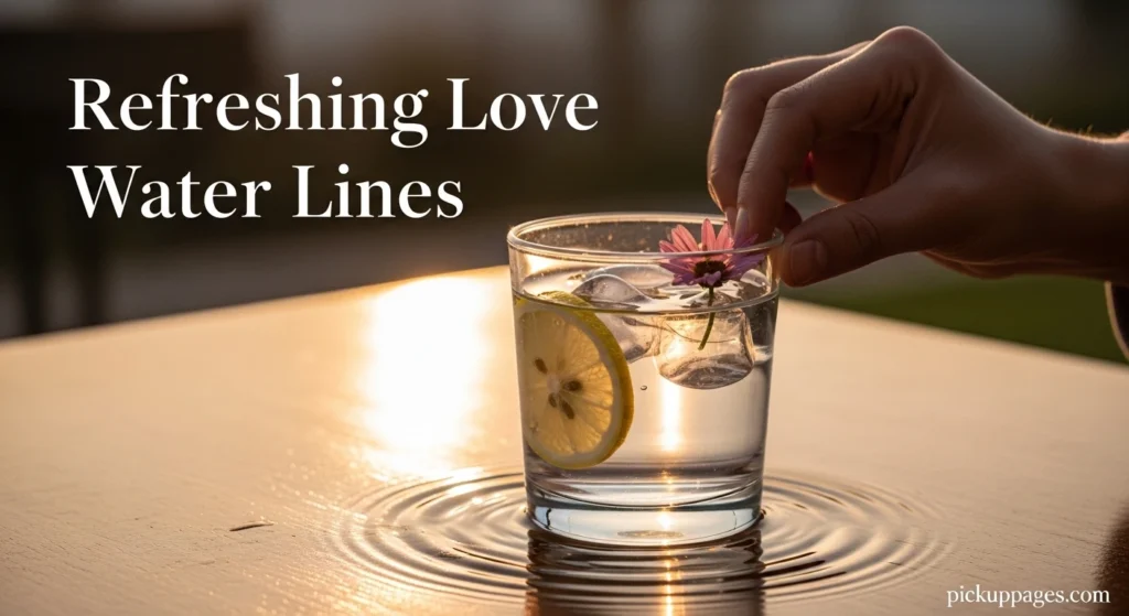 Refreshing Love Water Lines