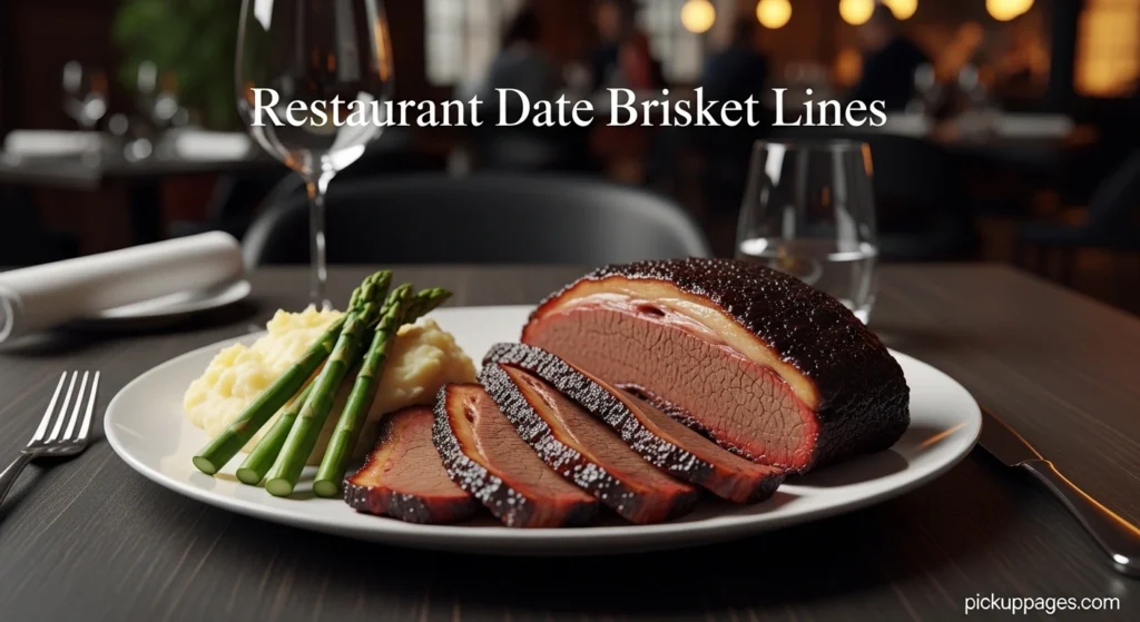 Restaurant Date Brisket Lines
