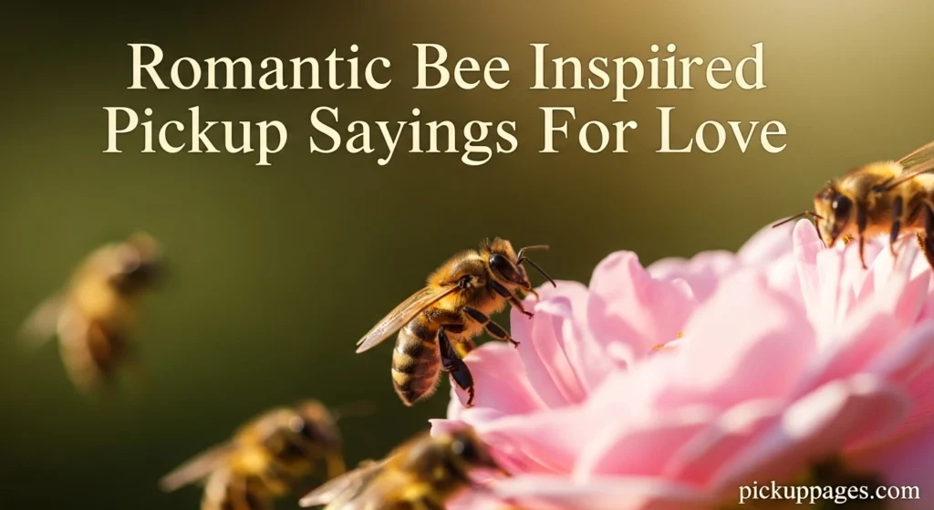 Romantic Bee Inspired Pickup Sayings For Love