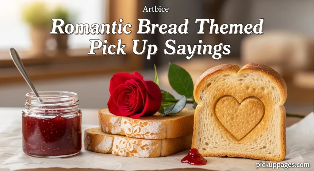 Romantic Bread Themed Pick Up Sayings
