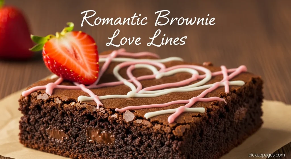 Romantic Brownie Love Lines